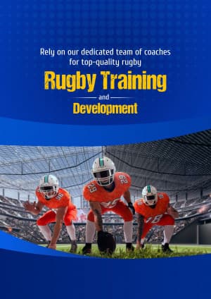 Rugby Academies promotional poster