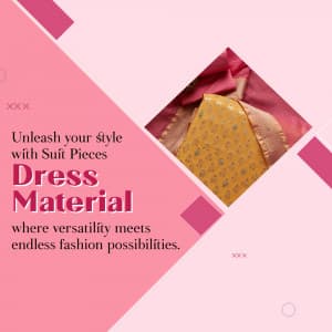 Dress Material marketing poster