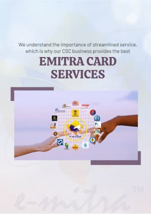 eMitra marketing poster