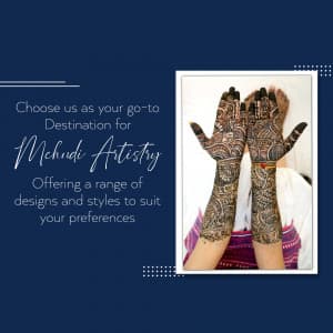 Mehndi Artist business flyer