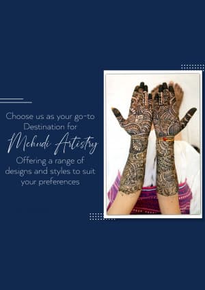 Mehndi Artist business template