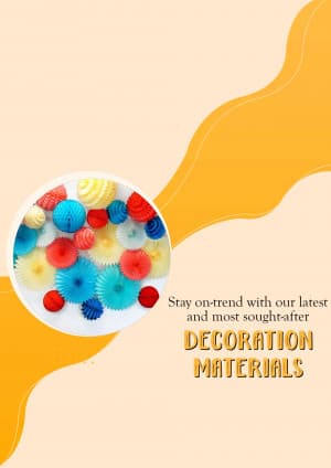 Decoration Material promotional poster