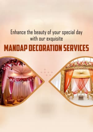 mandap decoration promotional poster