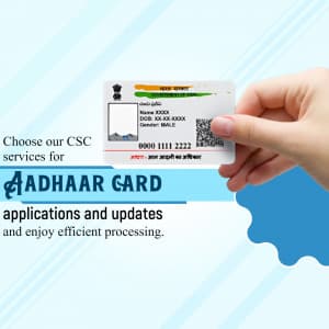 Aadhar Card instagram post