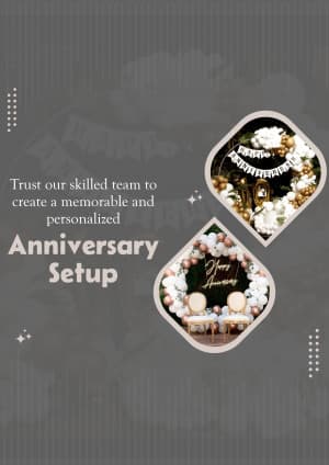 Anniversary Decorations business flyer