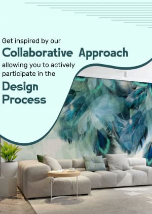 Customize wallpaper business flyer