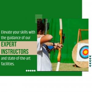 Archery Academies business flyer