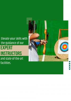 Archery Academies business template