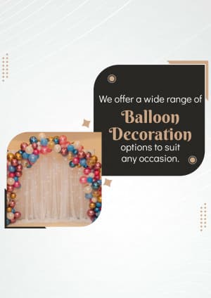 Baloon Decoration instagram post