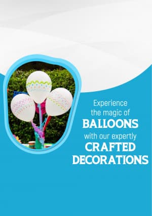 Baloon Decoration business flyer