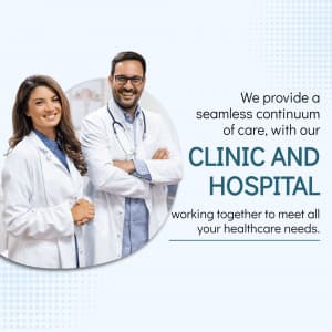 Clinic and Hospital flyer