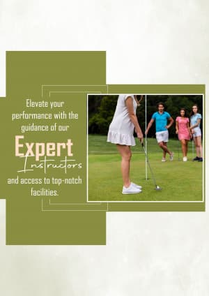 Golf Academies business banner