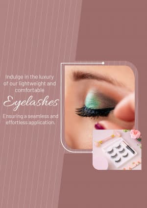 Eyelashes business banner