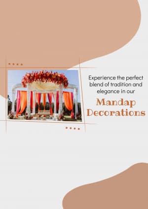 mandap decoration business banner
