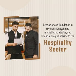 Hotel Management Course business flyer