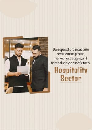 Hotel Management Course business template