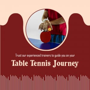 Table Tennis Academies promotional post