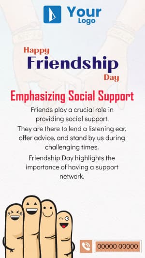 Important of friendship day Social Media post