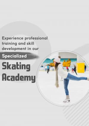 Skating Academies marketing poster