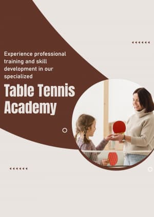 Table Tennis Academies business video