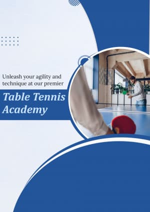 Table Tennis Academies business banner