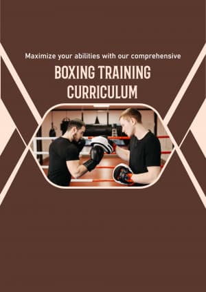 Boxing Academies promotional poster