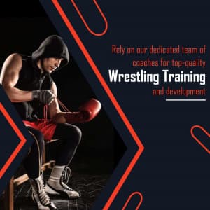 Wrestling Academies instagram post