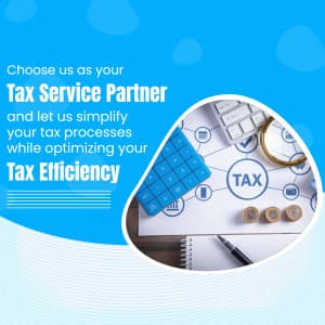 TAX marketing poster