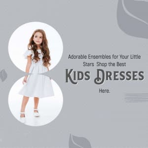 Kids clothes promotional post