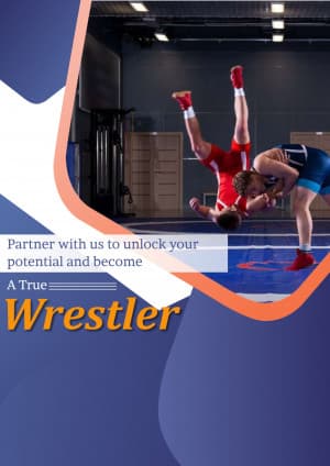 Wrestling Academies business template