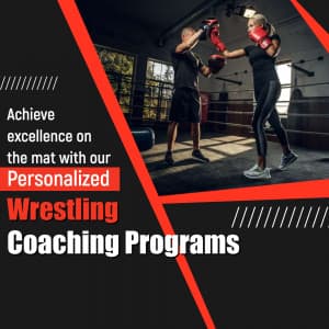 Wrestling Academies marketing post