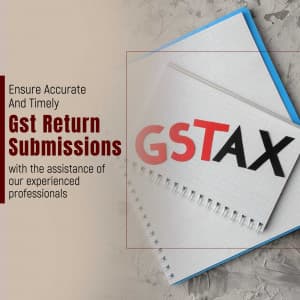 Gst Return promotional poster