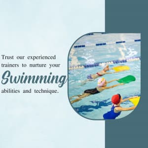 Swimming Academies marketing poster