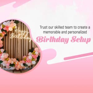 Birthday Decorations promotional template