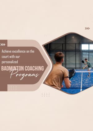 Badminton Academies business flyer