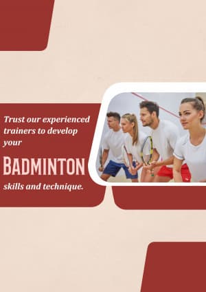 Badminton Academies business post