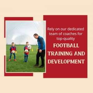 Football Academies promotional template