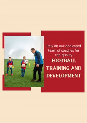 Football Academies promotional poster