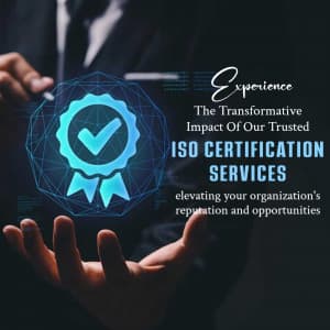 ISO Certification business flyer