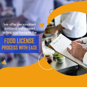 Food Licence promotional template