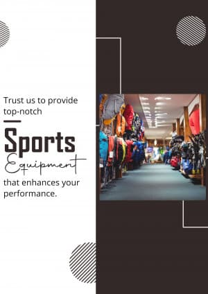Sports Shop promotional poster