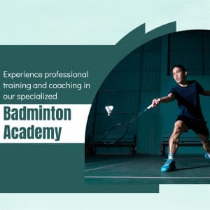 Badminton Academies marketing poster