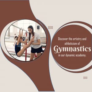 Gymnastics Academies promotional template