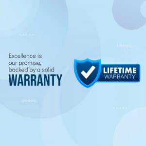 Warranty and Guarantee poster
