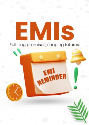 EMI reminder poster Maker