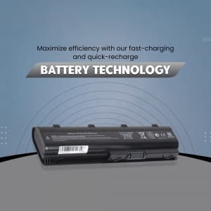 Battery marketing poster