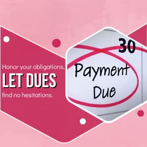 Payment Due marketing flyer