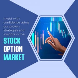 Stock Option Market promotional template
