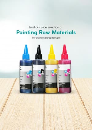 Printing Material promotional poster