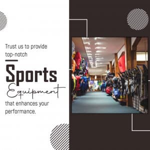 Sports Shop promotional template